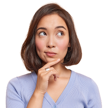 Woman with questions