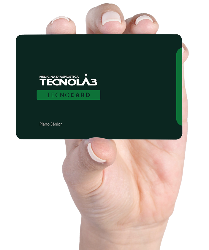 Hand holding Tecnocard
